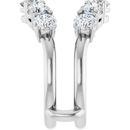 2 1/2 Ctw Lab-Grown Diamond Ring Guard - White Gold - Lab Grown Diamond