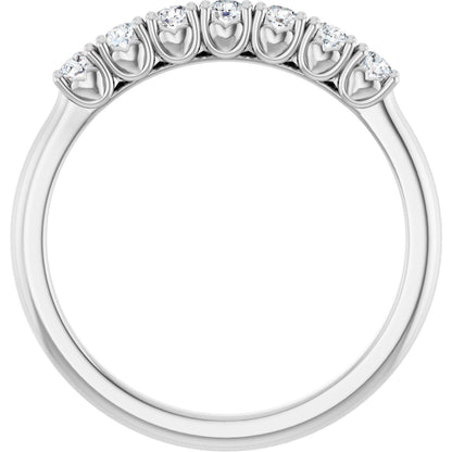 1/5 Ctw Lab-Grown Diamond Anniversary Band - White Gold - Lab Grown Diamond