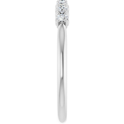 1/5 Ctw Lab-Grown Diamond Anniversary Band - White Gold - Lab Grown Diamond