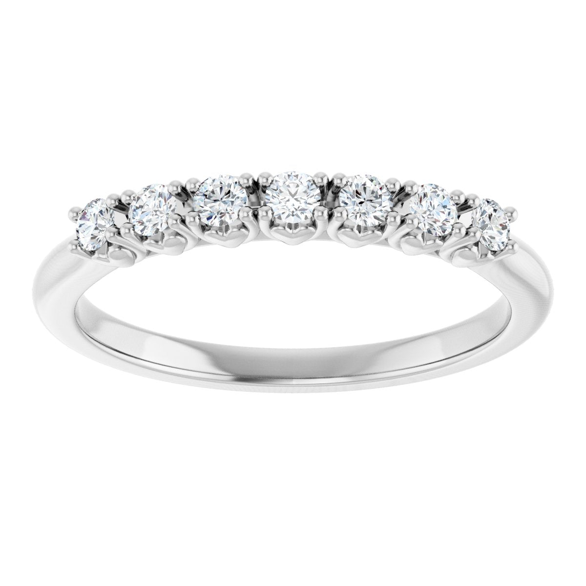 1/5 Ctw Lab-Grown Diamond Anniversary Band - White Gold - Lab Grown Diamond