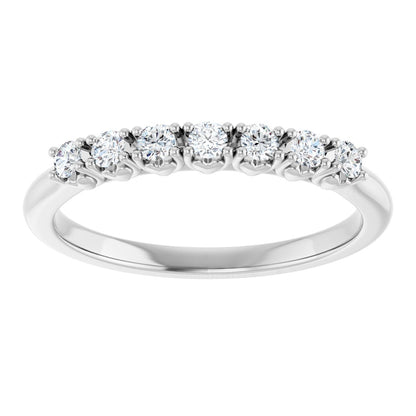 1/5 Ctw Lab-Grown Diamond Anniversary Band - White Gold - Lab Grown Diamond