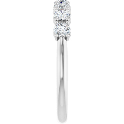 5/8 Ctw Lab-Grown Diamond Anniversary Band - White Gold - Lab Grown Diamond