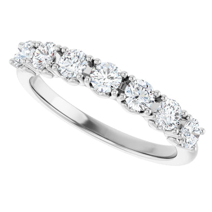 5/8 Ctw Lab-Grown Diamond Anniversary Band - White Gold - Lab Grown Diamond