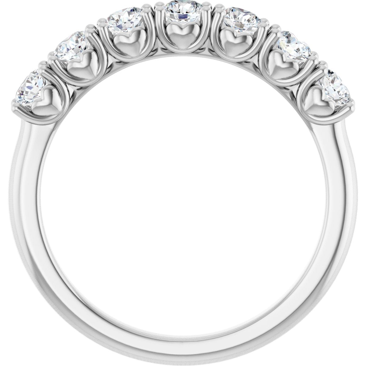 5/8 Ctw Lab-Grown Diamond Anniversary Band - White Gold - Lab Grown Diamond