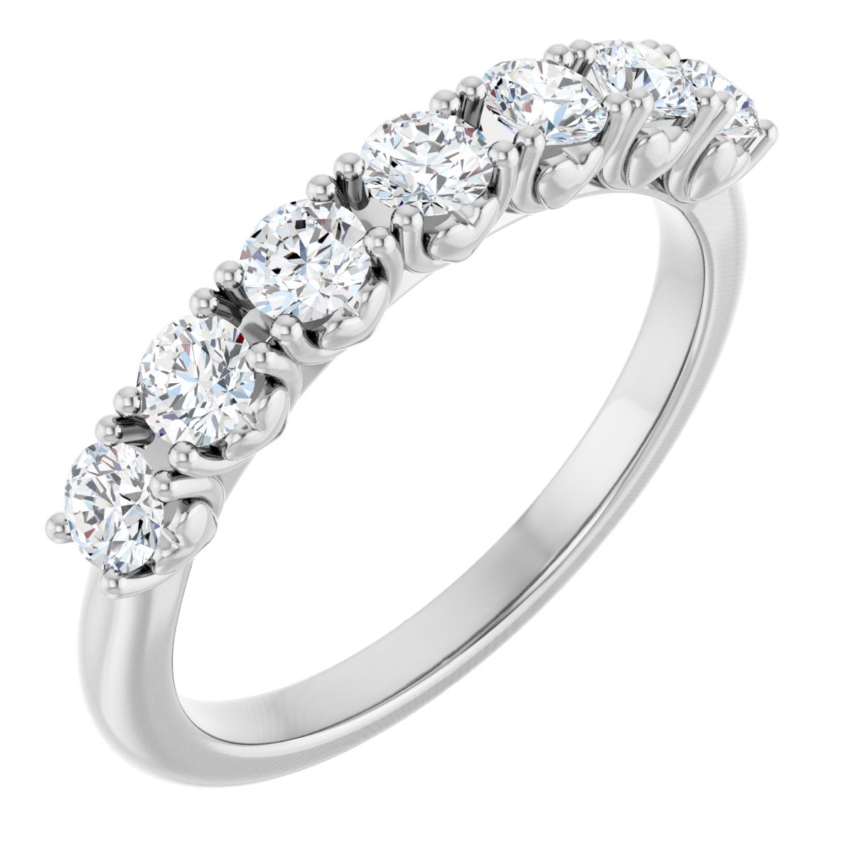 5/8 Ctw Lab-Grown Diamond Anniversary Band - White Gold - Lab Grown Diamond