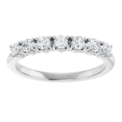 3/8 Ctw Lab-Grown Diamond Anniversary Band - White Gold - Lab Grown Diamond