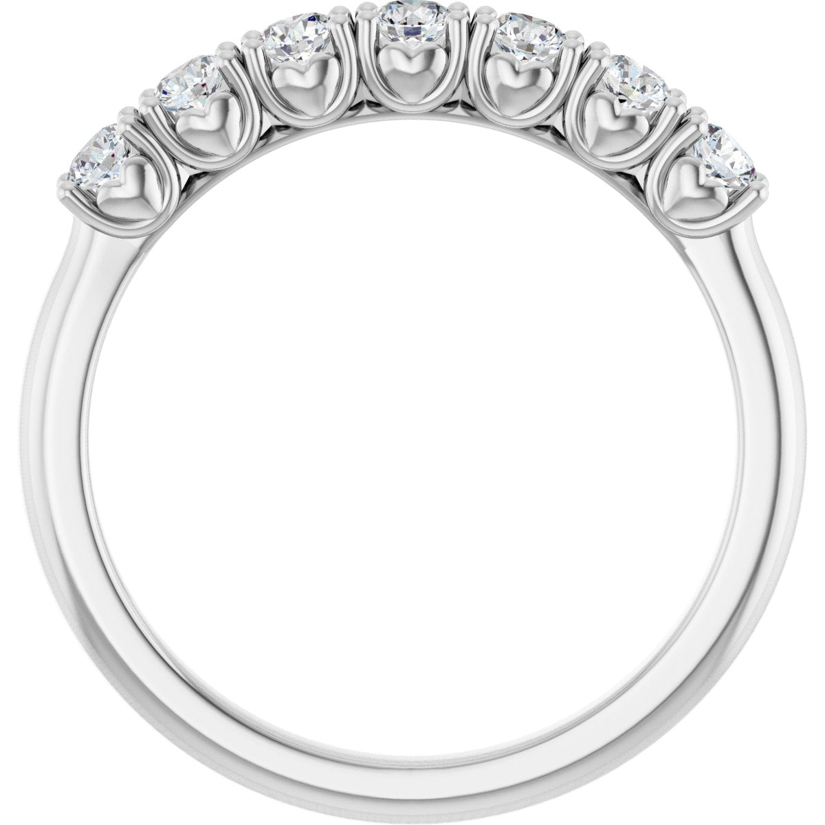 3/8 Ctw Lab-Grown Diamond Anniversary Band - White Gold - Lab Grown Diamond