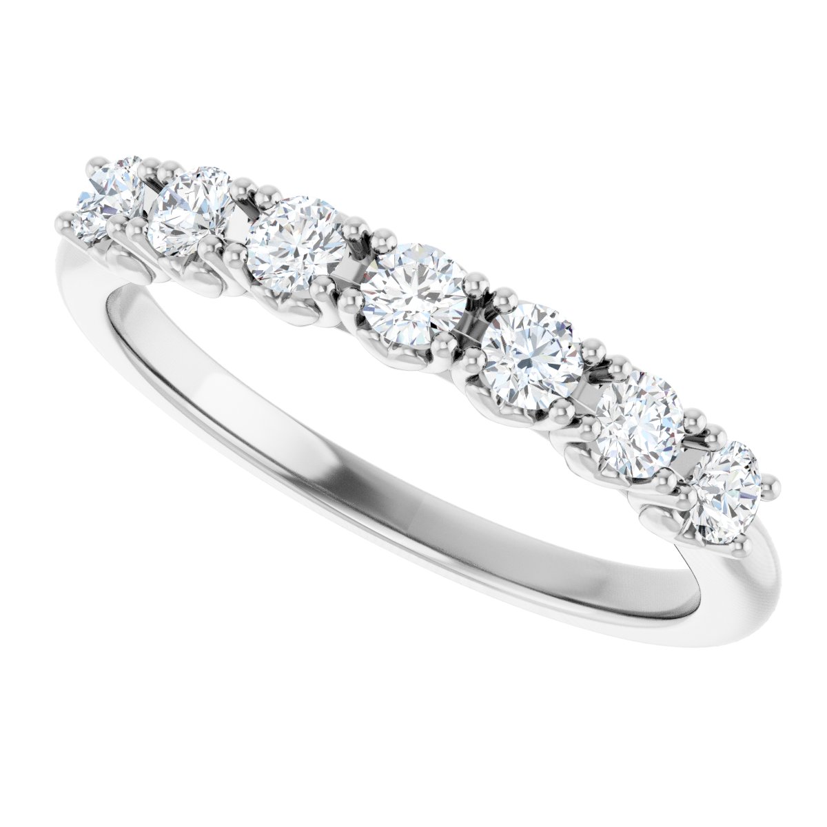 3/8 Ctw Lab-Grown Diamond Anniversary Band - White Gold - Lab Grown Diamond