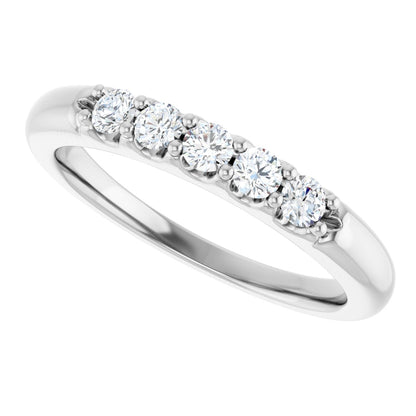 1/3 Ctw Lab-Grown Diamond Anniversary Band - White Gold - Lab Grown Diamond
