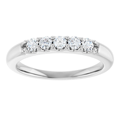 1/3 Ctw Lab-Grown Diamond Anniversary Band - White Gold - Lab Grown Diamond
