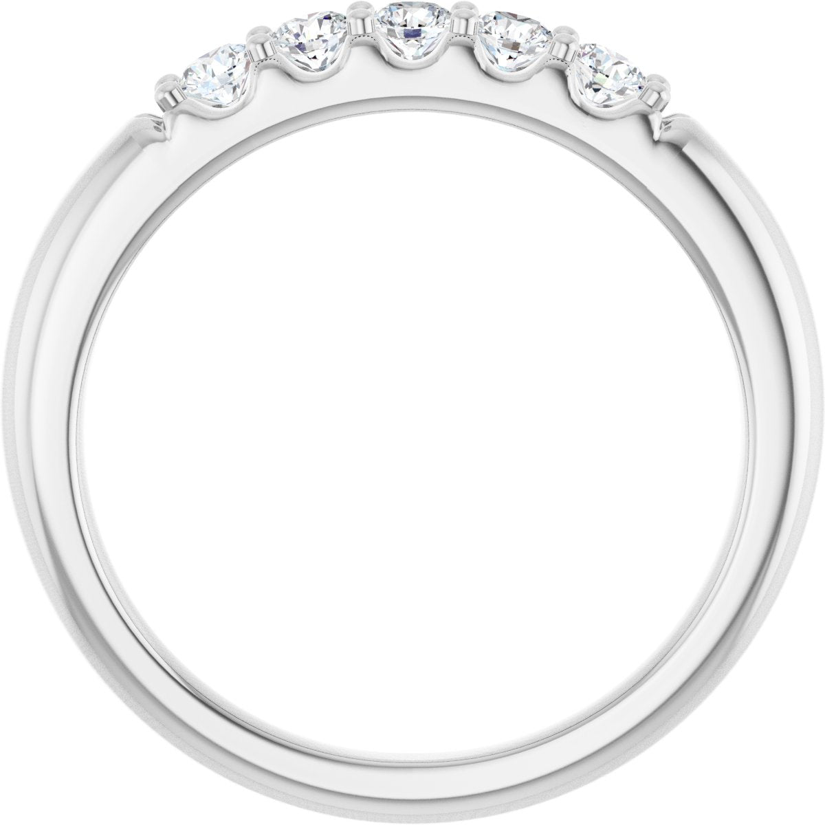 1/3 Ctw Lab-Grown Diamond Anniversary Band - White Gold - Lab Grown Diamond