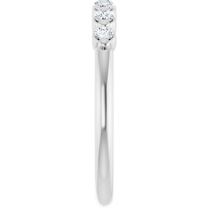 1/5 Lab-Grown Diamond Anniversary Band - White Gold - Lab Grown Diamond