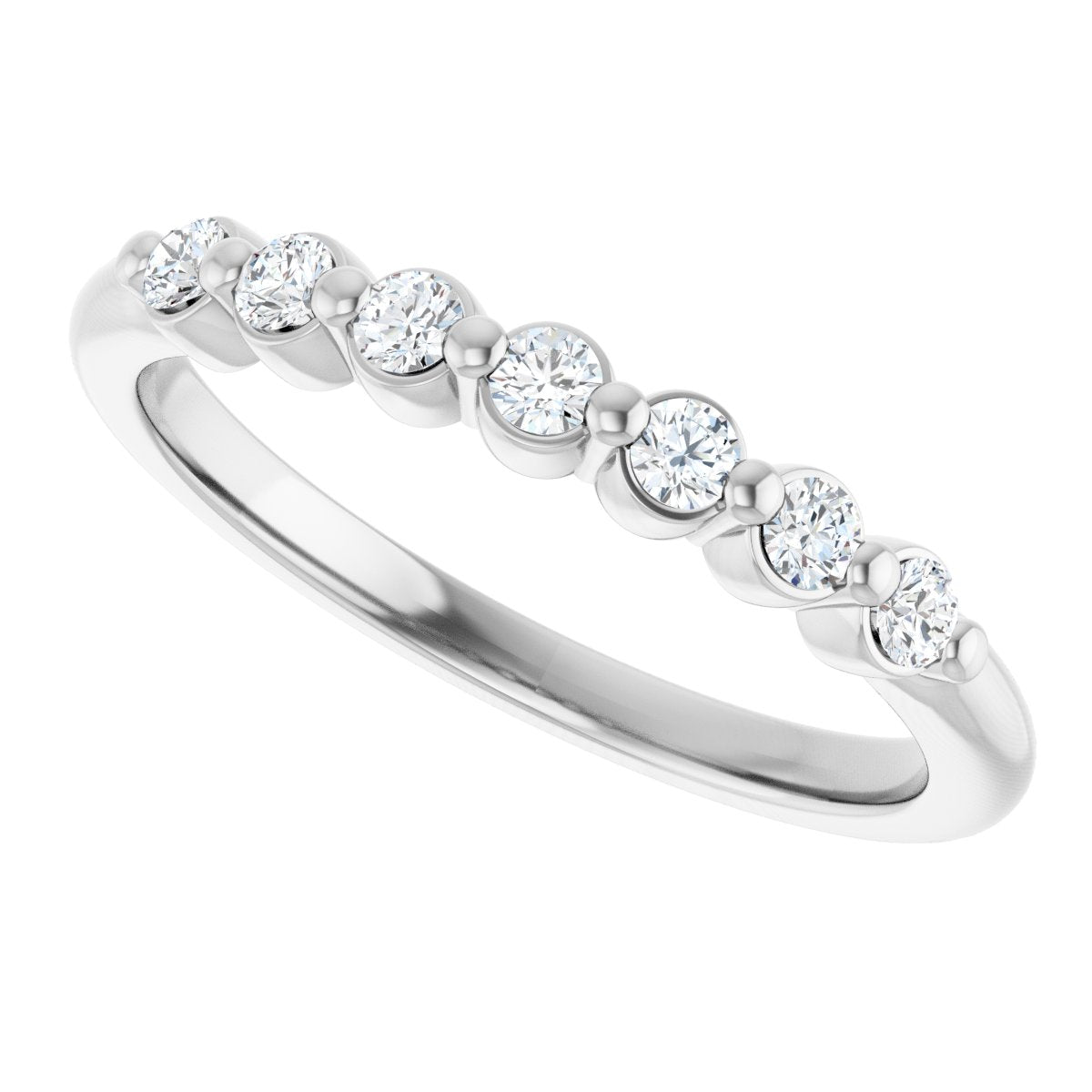 1/5 Lab-Grown Diamond Anniversary Band - White Gold - Lab Grown Diamond