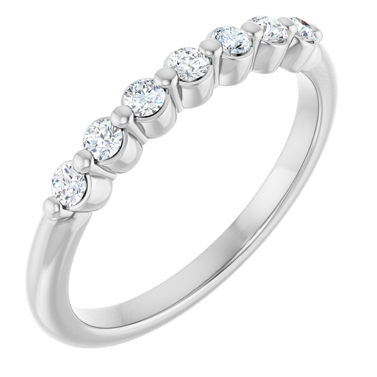 1/5 Lab-Grown Diamond Anniversary Band - White Gold - Lab Grown Diamond