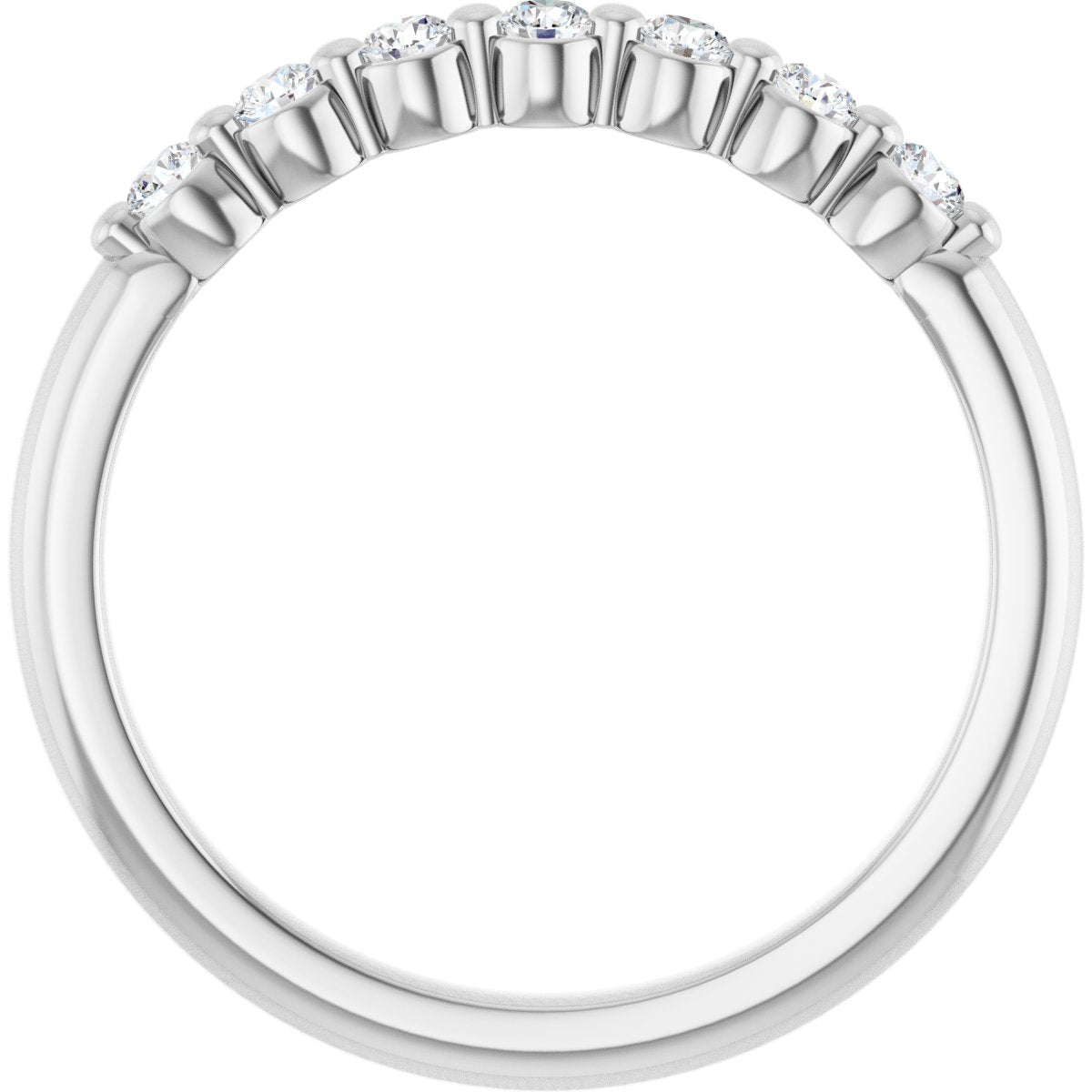 1/5 Lab-Grown Diamond Anniversary Band - White Gold - Lab Grown Diamond