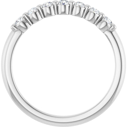 1/5 Lab-Grown Diamond Anniversary Band - White Gold - Lab Grown Diamond