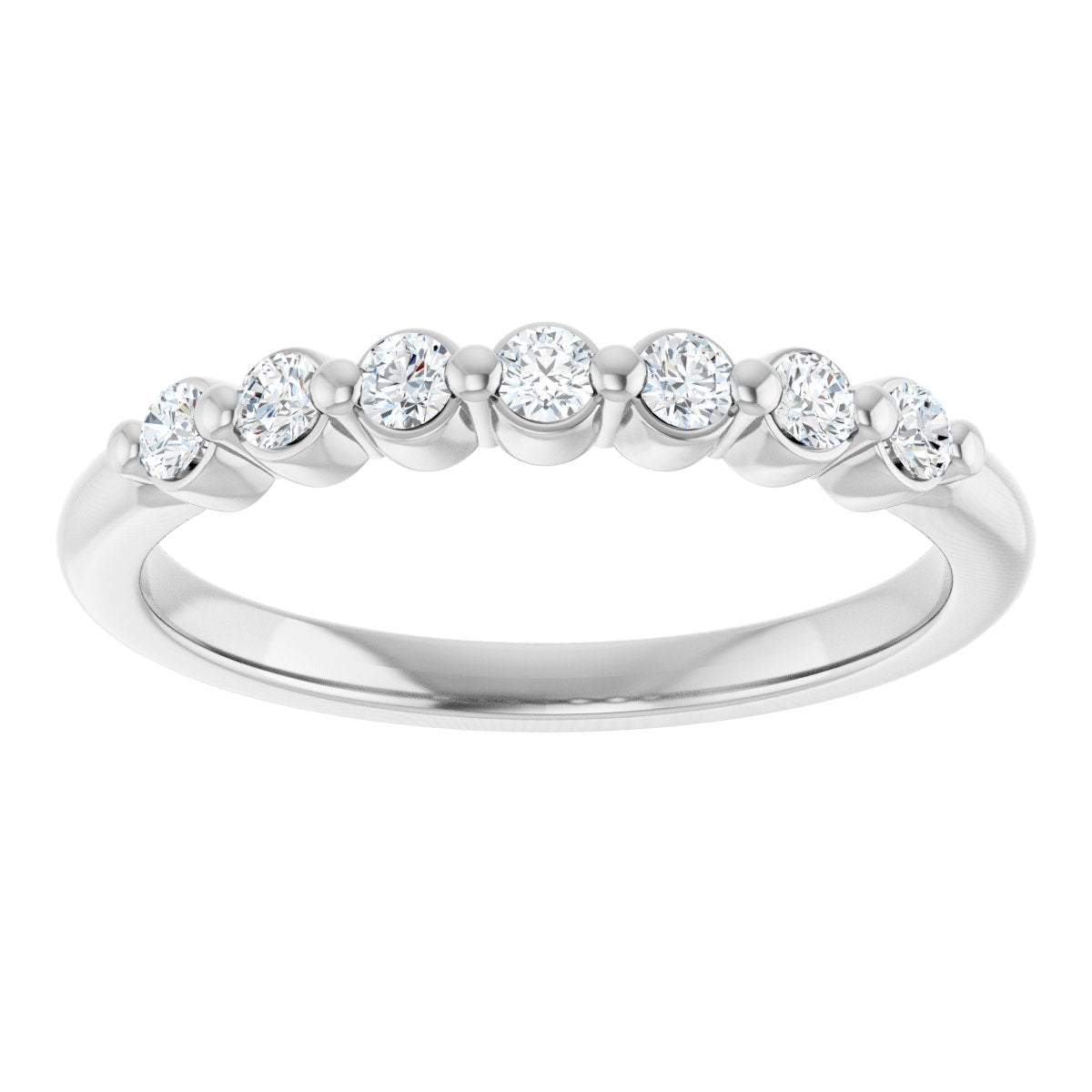 1/5 Lab-Grown Diamond Anniversary Band - White Gold - Lab Grown Diamond