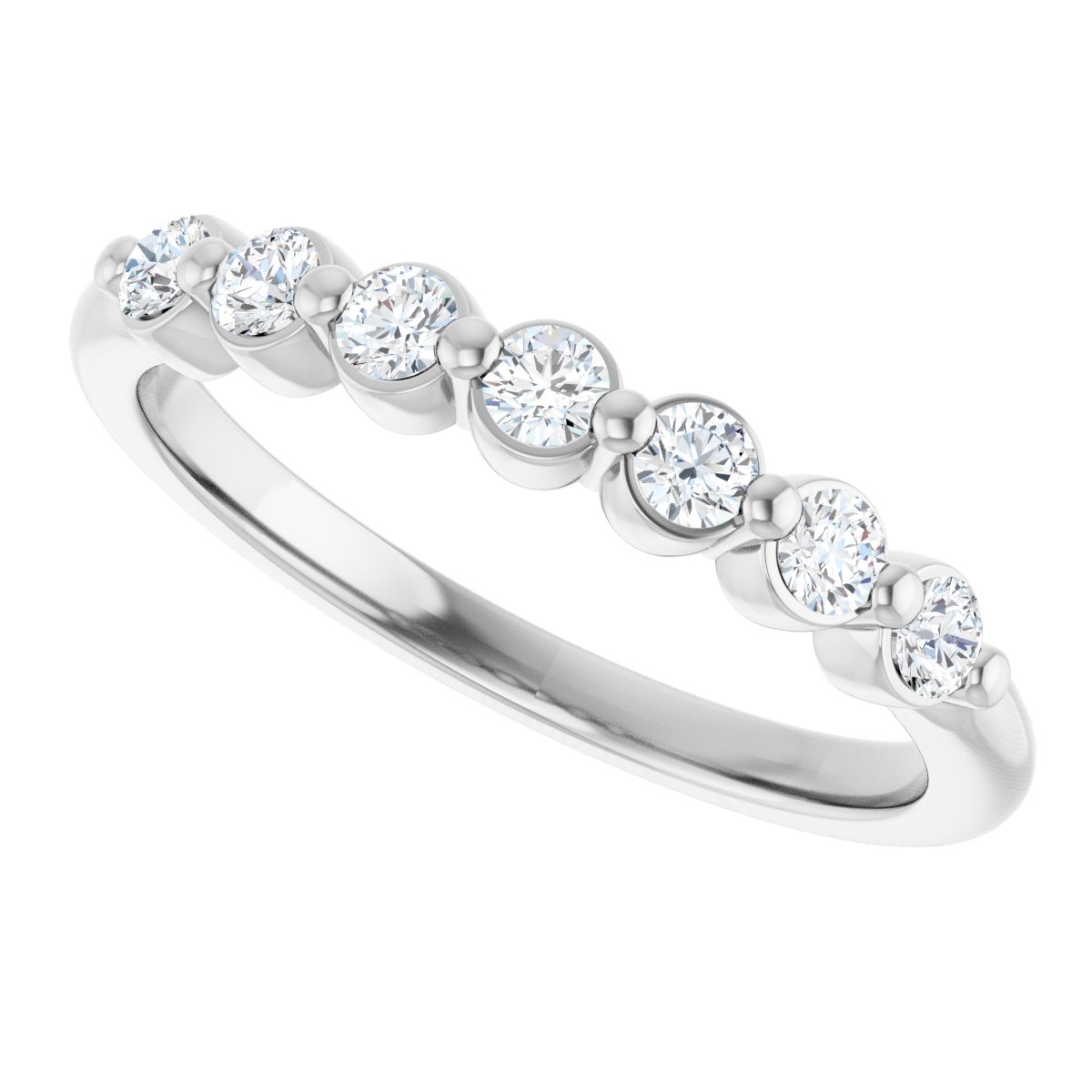 1/5 Lab-Grown Diamond Anniversary Band - White Gold - Lab Grown Diamond