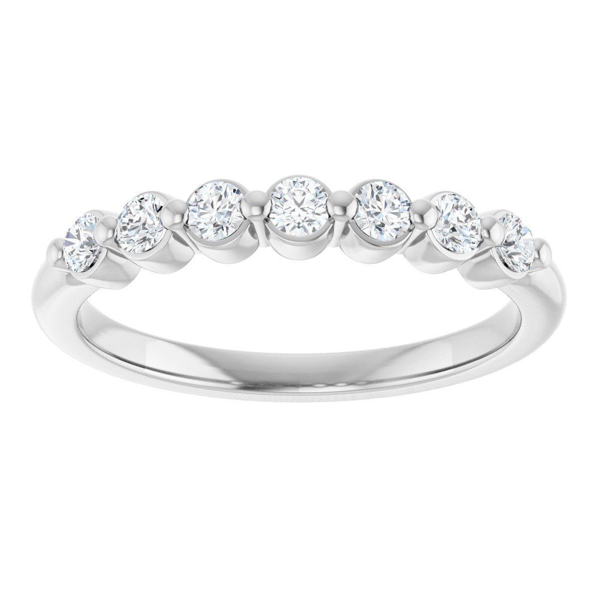 1/5 Lab-Grown Diamond Anniversary Band - White Gold - Lab Grown Diamond