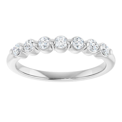 1/5 Lab-Grown Diamond Anniversary Band - White Gold - Lab Grown Diamond