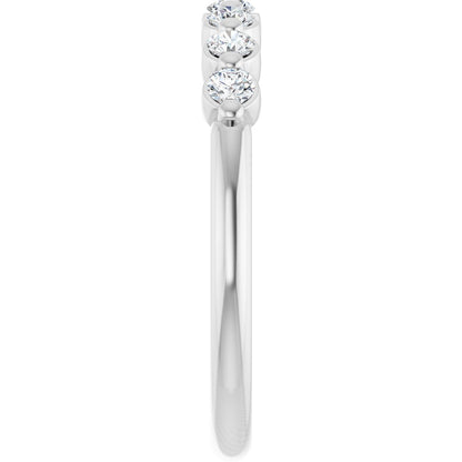 1/5 Lab-Grown Diamond Anniversary Band - White Gold - Lab Grown Diamond