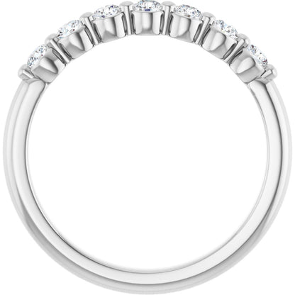 1/5 Lab-Grown Diamond Anniversary Band - White Gold - Lab Grown Diamond