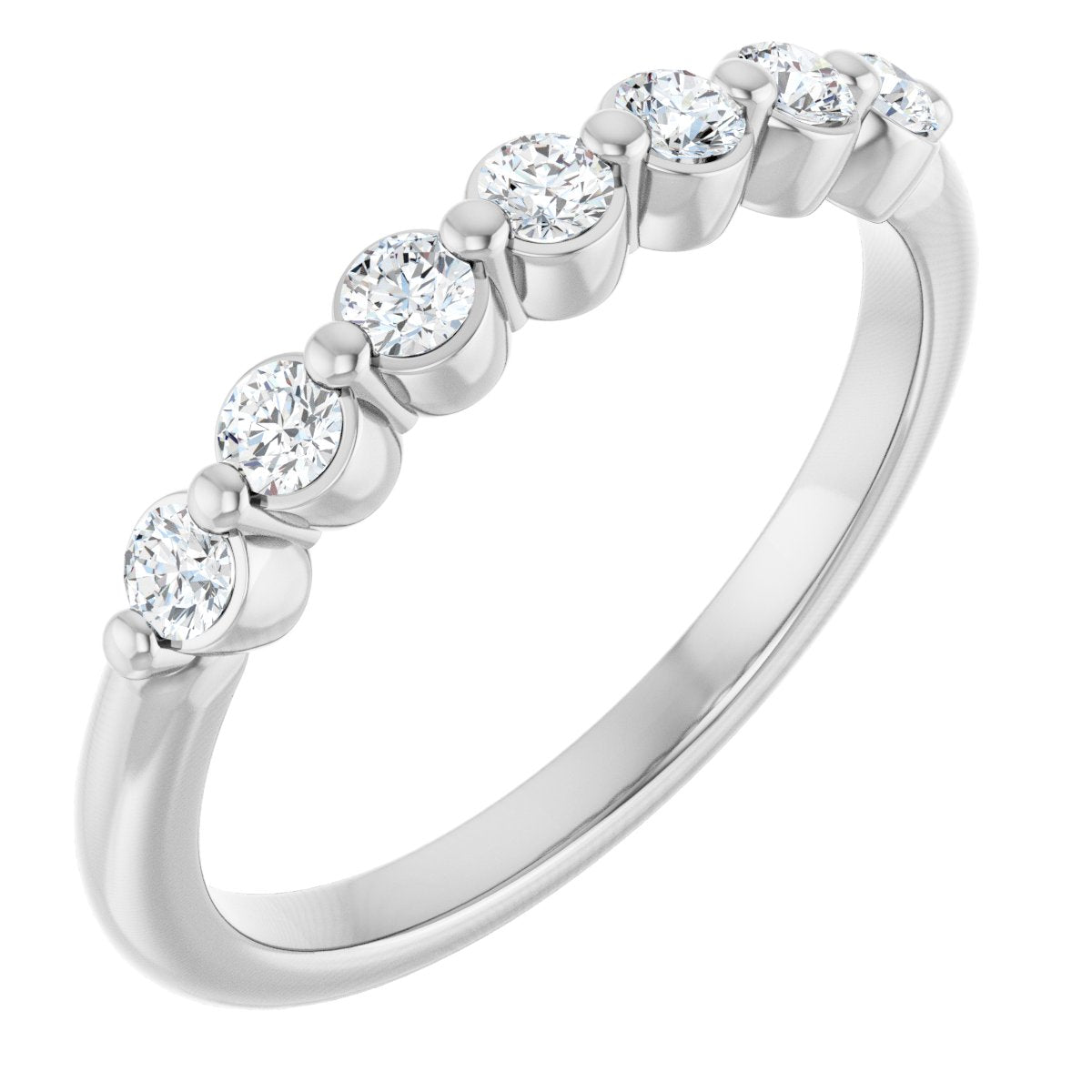 1/5 Lab-Grown Diamond Anniversary Band - White Gold - Lab Grown Diamond