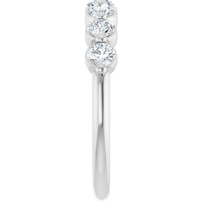 5/8 Lab-Grown Diamond Anniversary Band - White Gold - Lab Grown Diamond