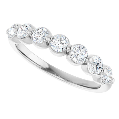 5/8 Lab-Grown Diamond Anniversary Band - White Gold - Lab Grown Diamond
