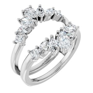 1 1/5 Ctw Pear Lab-Grown Diamond Ring Guard