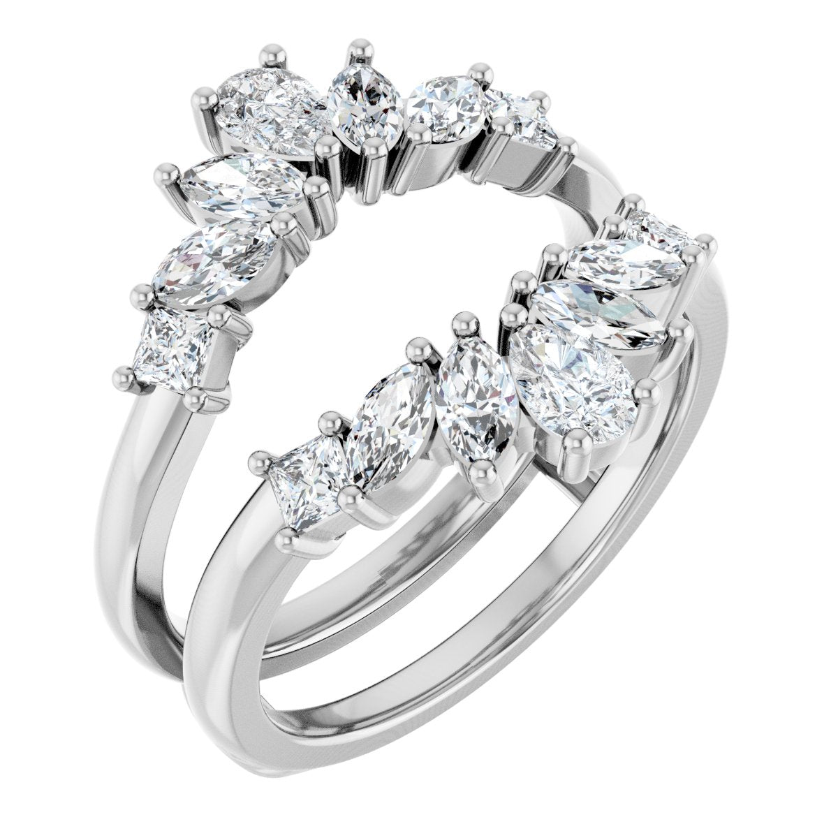 1 1/5 Ctw Pear Lab-Grown Diamond Ring Guard