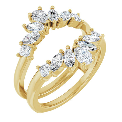 1 1/5 Ctw Pear Lab-Grown Diamond Ring Guard