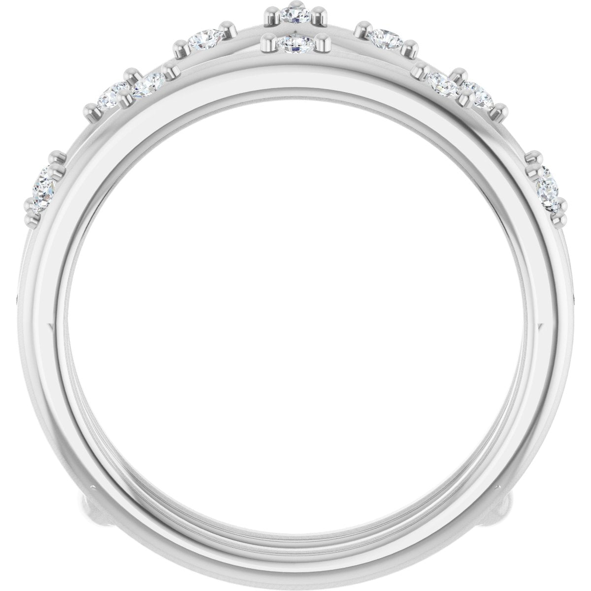 1/5 Ctw Lab-Grown Diamond Ring Guard - White Gold - Lab Grown Diamond