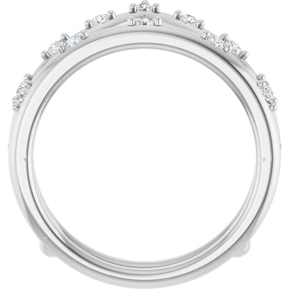 1/5 Ctw Lab-Grown Diamond Ring Guard - White Gold - Lab Grown Diamond