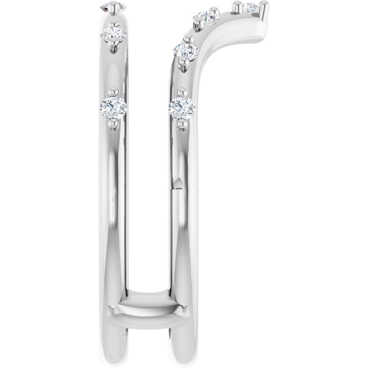 1/5 Ctw Lab-Grown Diamond Ring Guard - White Gold - Lab Grown Diamond