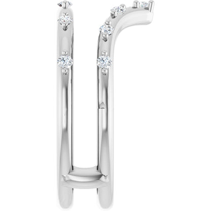 1/5 Ctw Lab-Grown Diamond Ring Guard - White Gold - Lab Grown Diamond