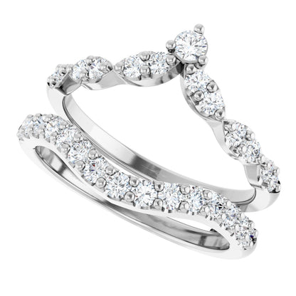 3/4 Ctw Lab-Grown Diamond Ring Guard - White Gold - Lab Grown Diamond