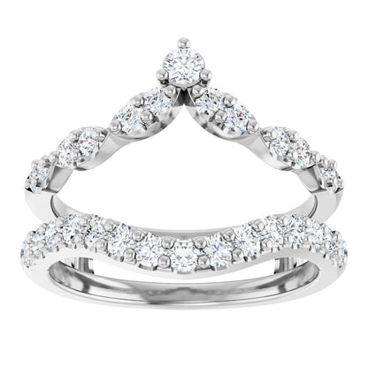 3/4 Ctw Lab-Grown Diamond Ring Guard - White Gold - Lab Grown Diamond