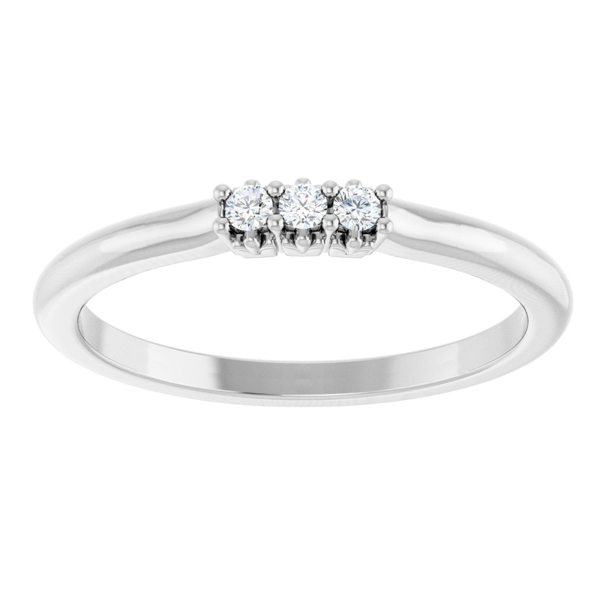 .06 Ctw Lab-Grown Diamond Anniversary Band - White Gold - Lab Grown Diamond