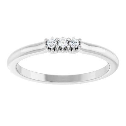 .06 Ctw Lab-Grown Diamond Anniversary Band - White Gold - Lab Grown Diamond
