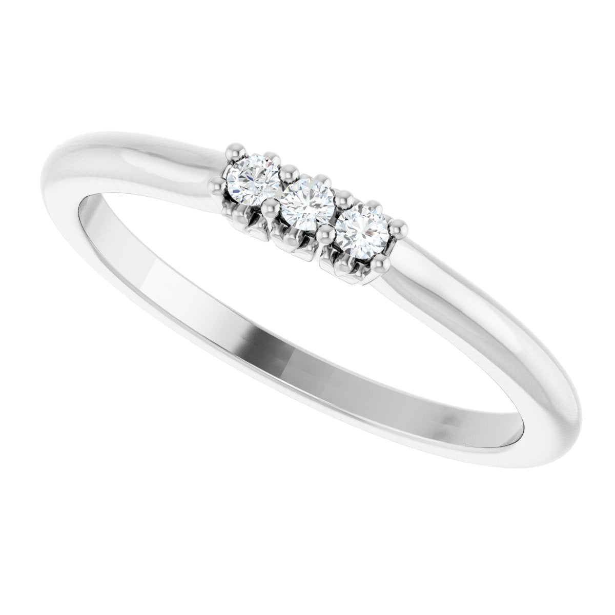 .06 Ctw Lab-Grown Diamond Anniversary Band - White Gold - Lab Grown Diamond