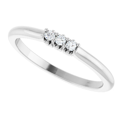 .06 Ctw Lab-Grown Diamond Anniversary Band - White Gold - Lab Grown Diamond