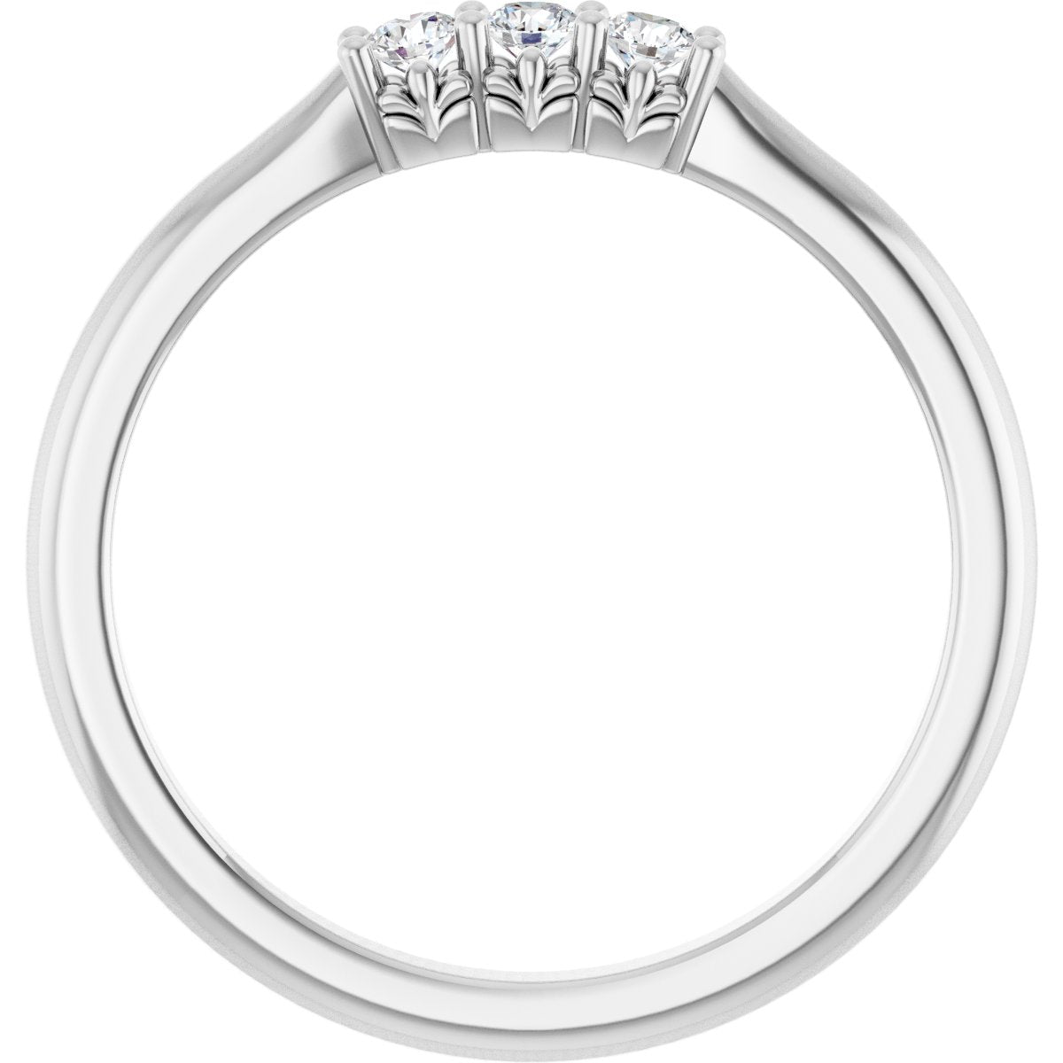 1/8 Ctw Lab-Grown Diamond Anniversary Band - White Gold - Lab Grown Diamond