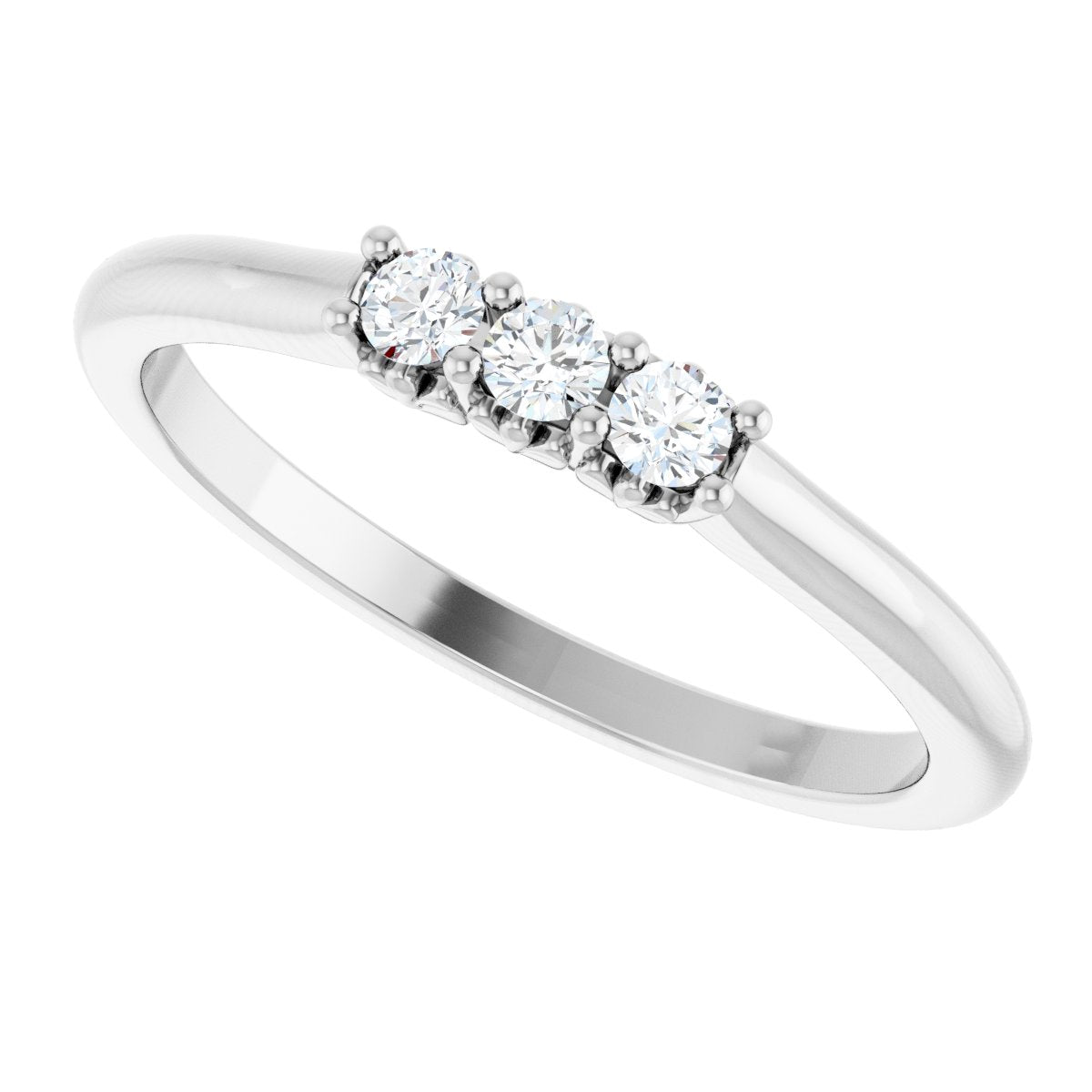 1/8 Ctw Lab-Grown Diamond Anniversary Band - White Gold - Lab Grown Diamond
