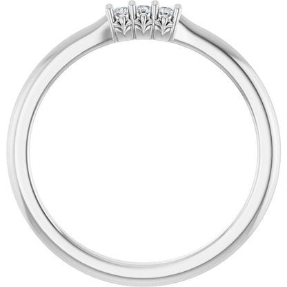 1/5 Ctw Lab-Grown Diamond Anniversary Band - White Gold - Lab Grown Diamond