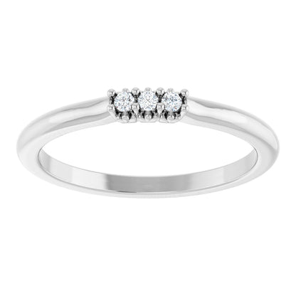 .05 Ctw Lab-Grown Diamond Anniversary Band - White Gold - Lab Grown Diamond