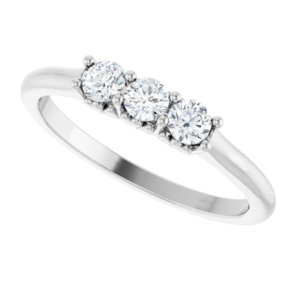 1/4 Ctw Lab-Grown Diamond Anniversary Band - White Gold - Lab Grown Diamond