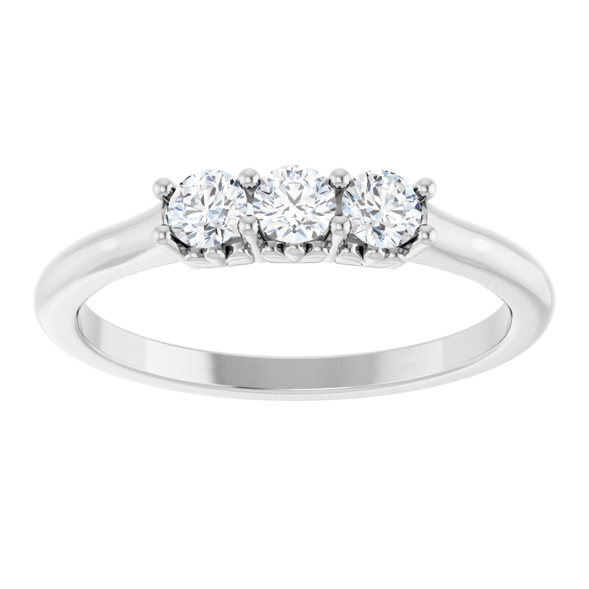 1/4 Ctw Lab-Grown Diamond Anniversary Band - White Gold - Lab Grown Diamond