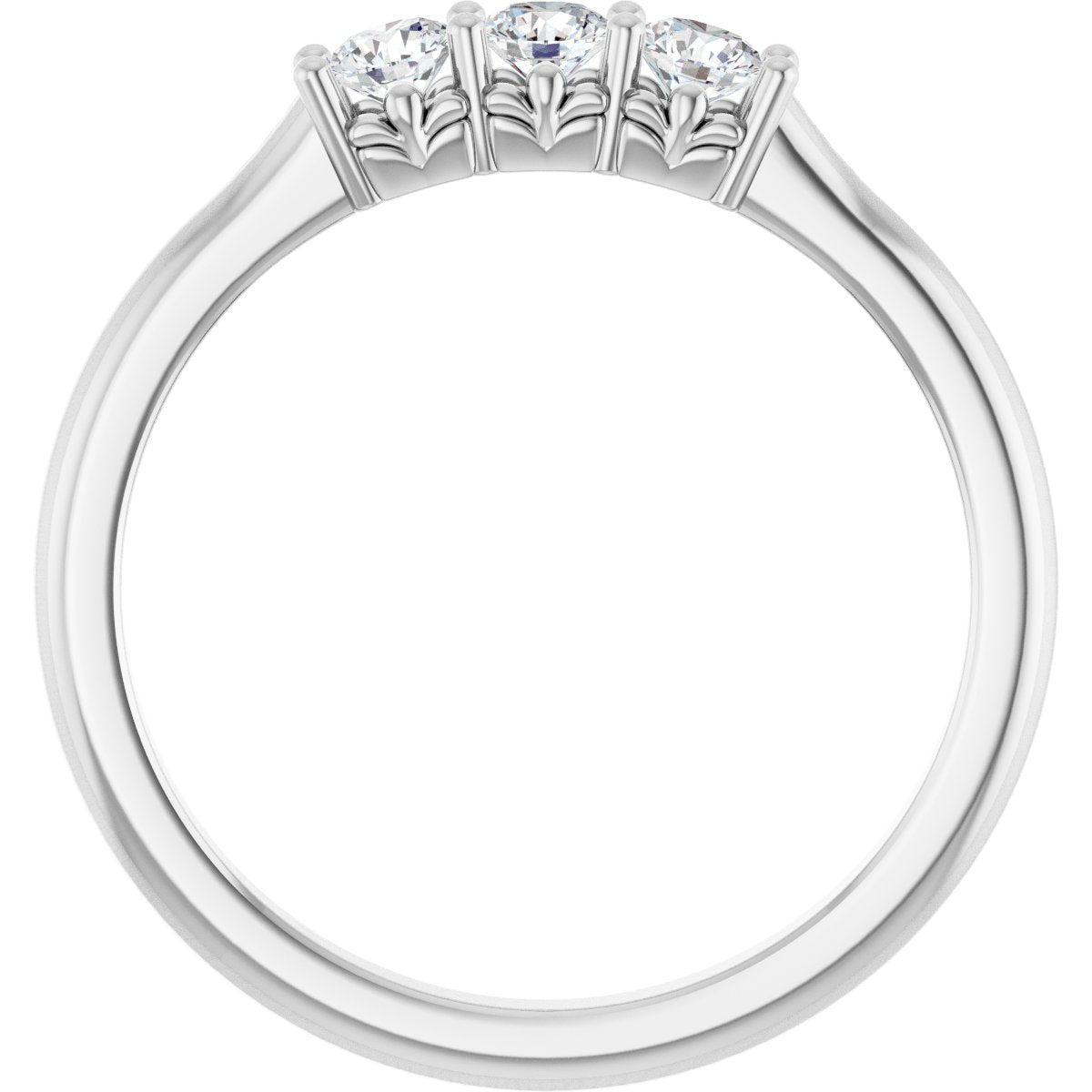 1/4 Ctw Lab-Grown Diamond Anniversary Band - White Gold - Lab Grown Diamond