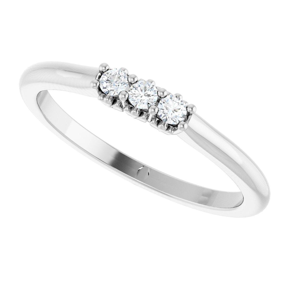 .08 Ctw Lab-Grown Diamond Anniversary Band - White Gold - Lab Grown Diamond